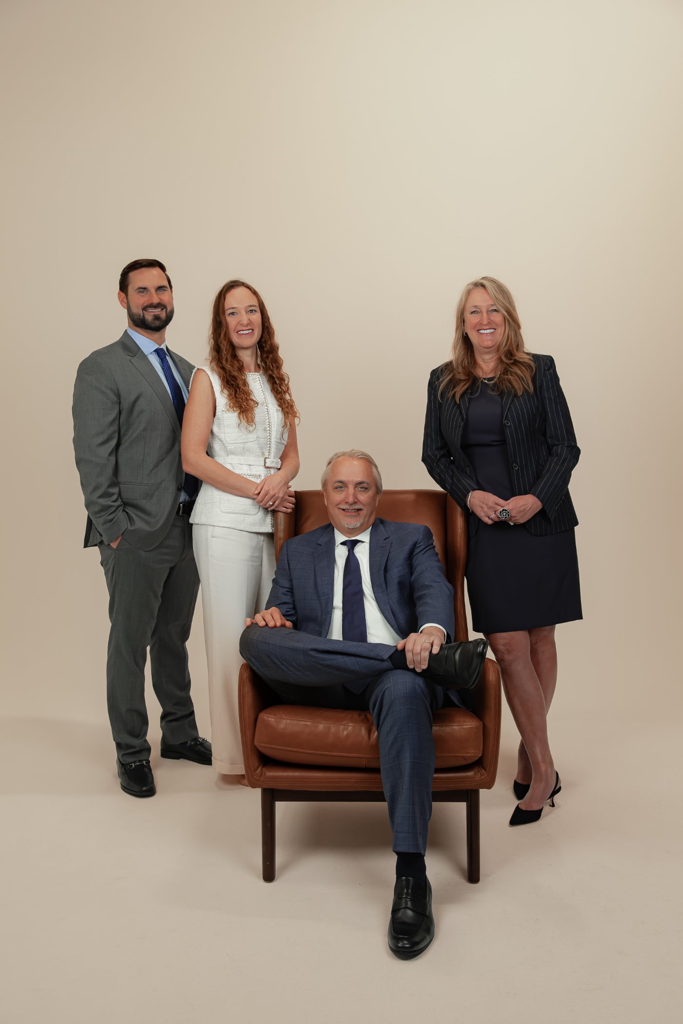 The Buckman family and attorneys