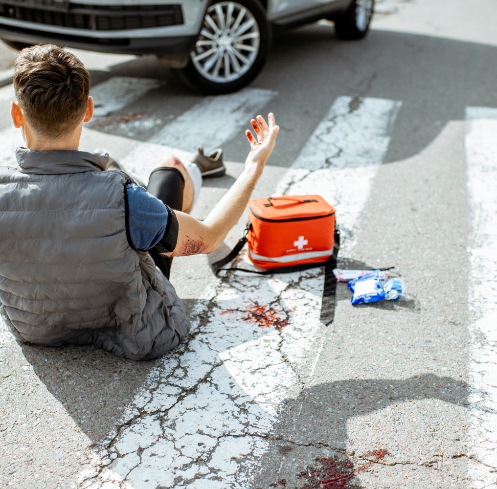 injured driver after crash